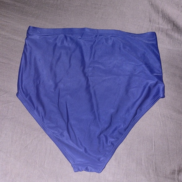 Old Navy, navy blue, high-waisted bikini bottoms, size M - Picture 2 of 4